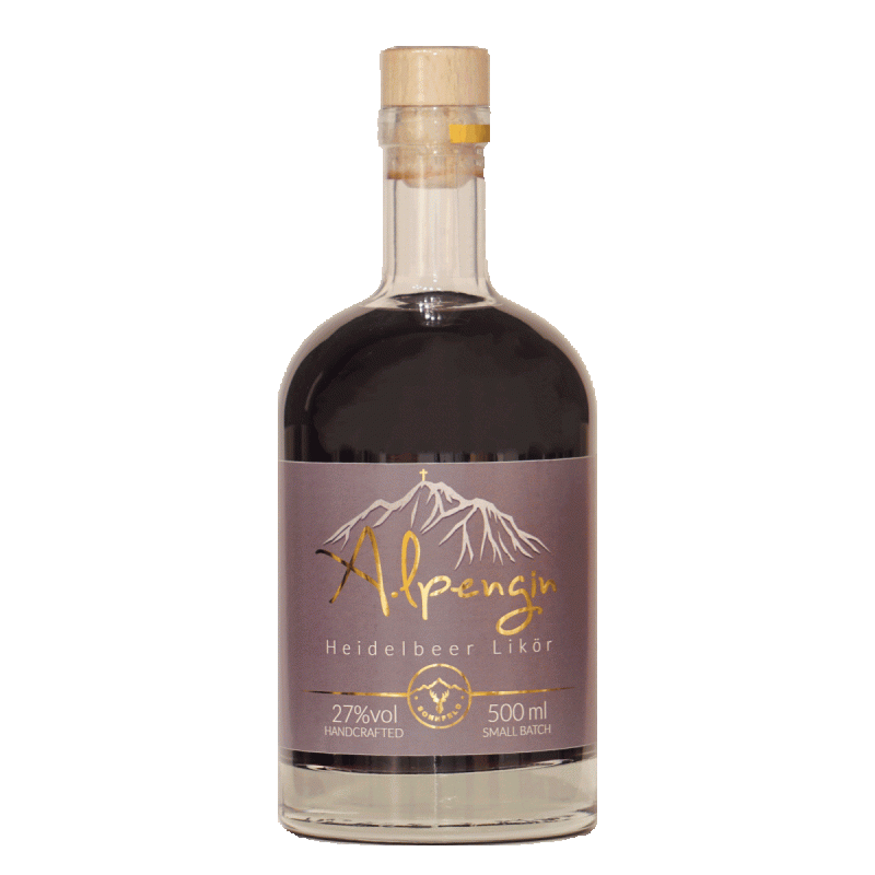 Alpengin Heidelbeer Likör - s'Gartl Alpengin Heidelbeer Likör - s'Gartl